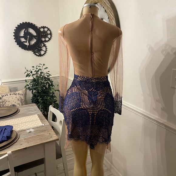 NWT  Autre Marque For Love & Lemons Blue Dress - Picture 4 of 12